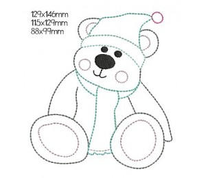 Stickdatei - Winterbär - Frau H.